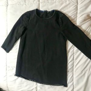 Zara Denim Tunic Shirt